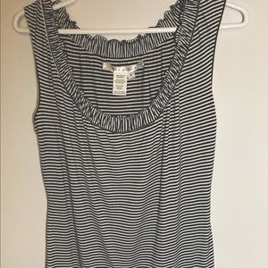Max Studio Black/White Tank Top